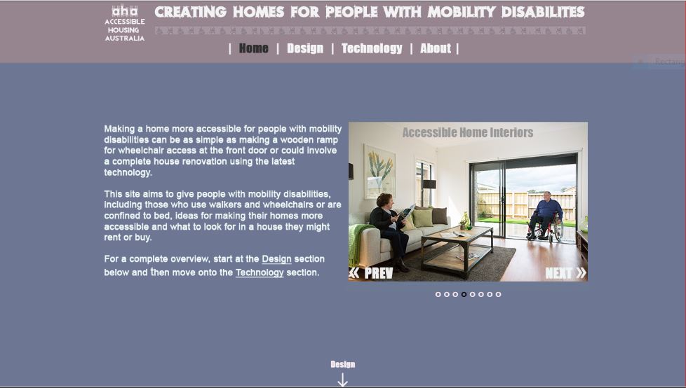 disbility homepage